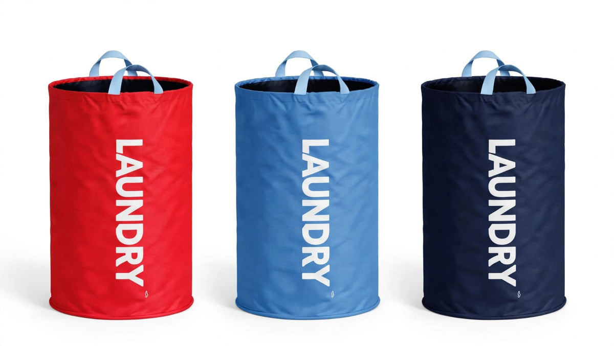 LAUNDRIQ - Large Foldable Laundry Basket - 100L